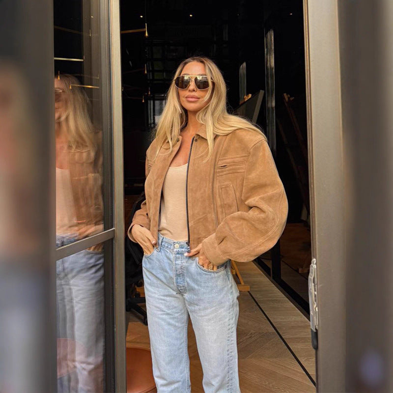Retro Workwear Jacket for Women