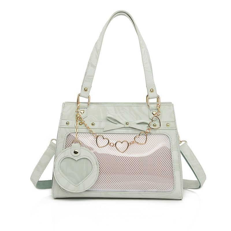 Versatile transparent crossbody pain bag