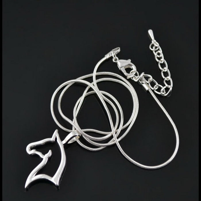 cute animal horse Pendant Necklace For Women fashion dress Clothing Costume Jewelry Accessories