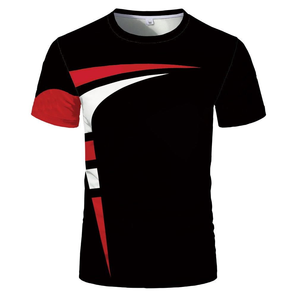 Creative new fashion 3D digital printing T-shirt summer breathable and comfortable men and women with short sleeves