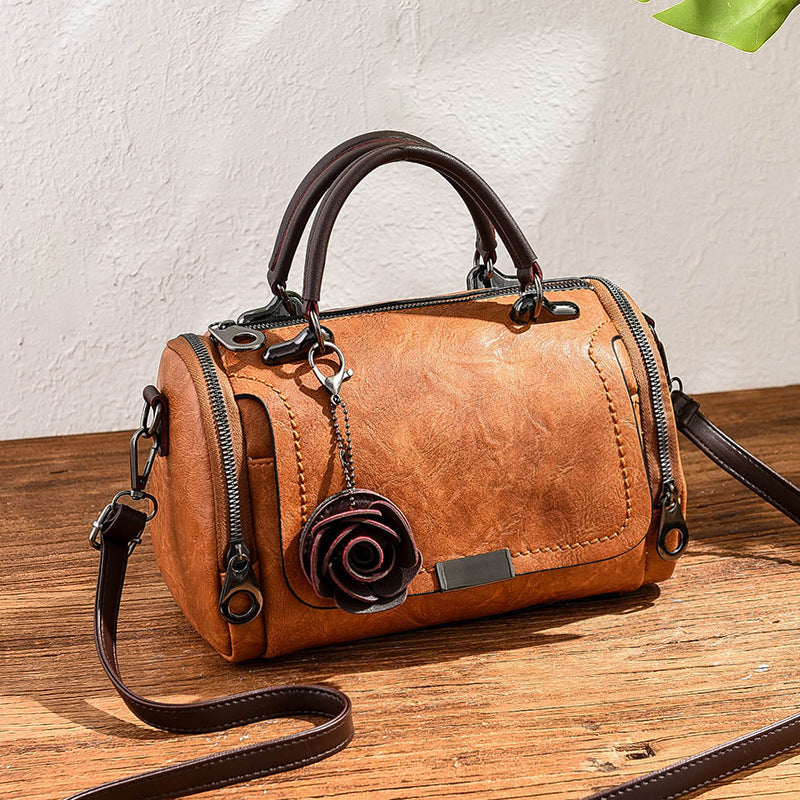 Retro Floral Pillow Shoulder Bag