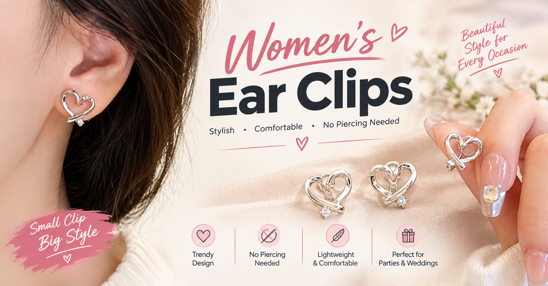 How to Style Heart-Shaped Women’s Ear Clips for Weddings and Parties