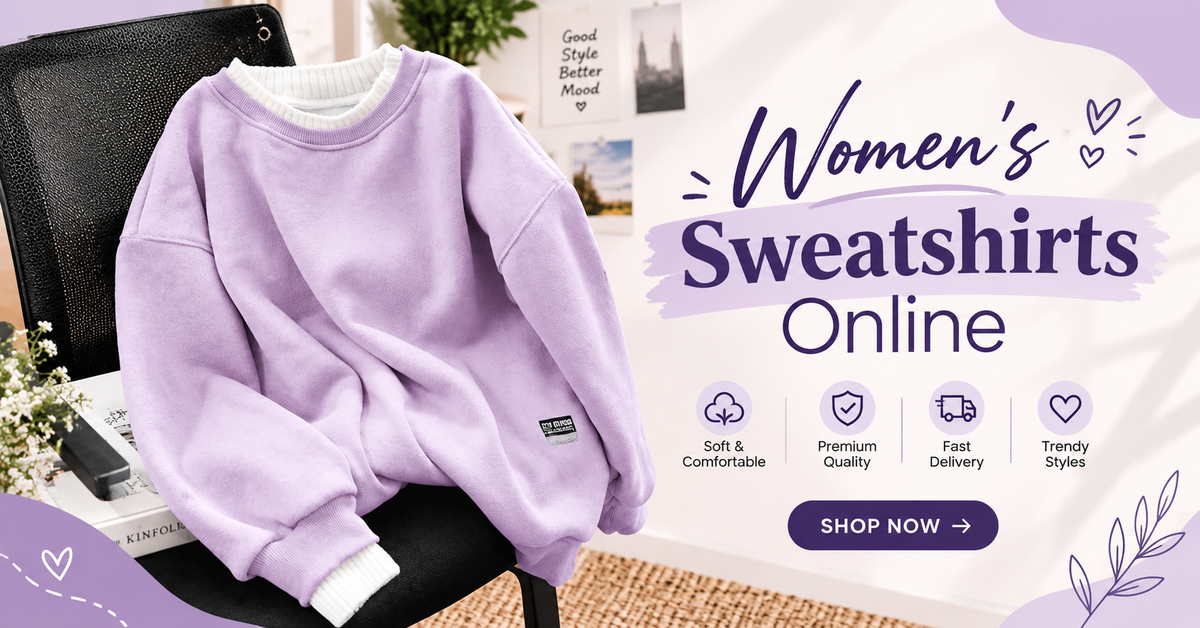 Women's Sweatshirts Online: How to Compare Fit, Fabric, and Length