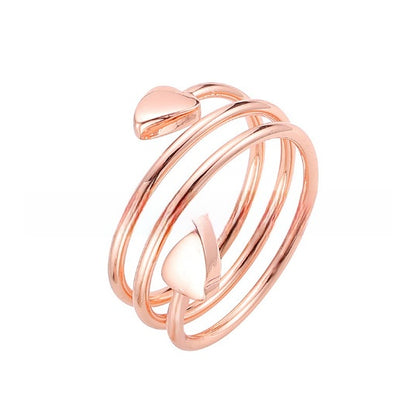 Heart Shaped Magnetic Stainless Steel Ring
