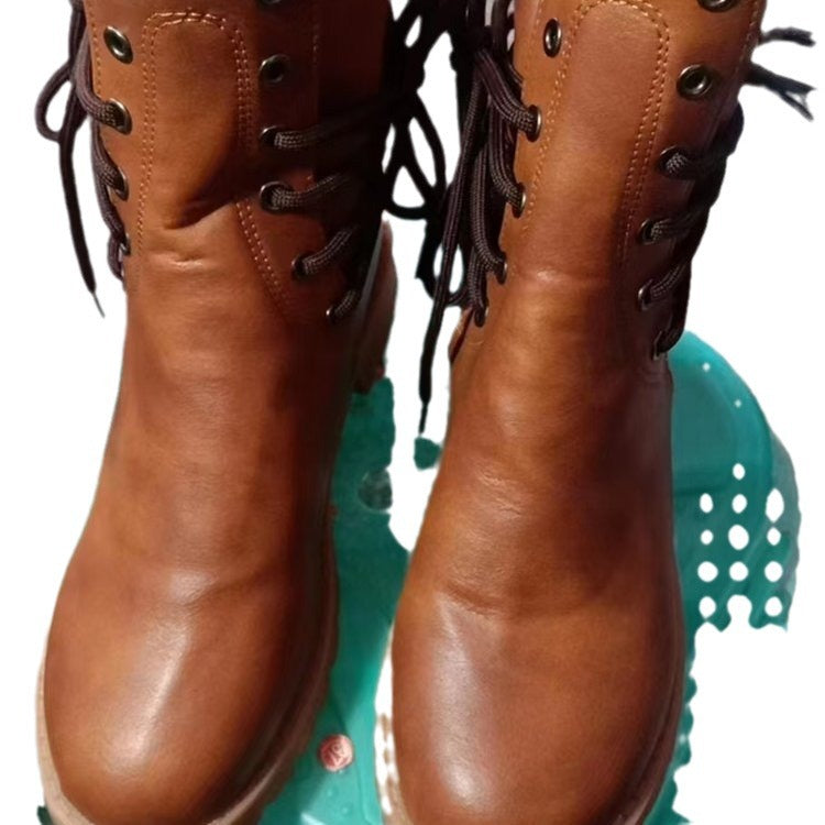 Women Cowboy Mid-Calf Boots