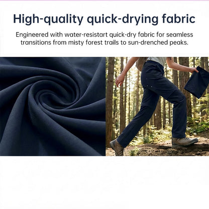 Women's Convertible Hiking Pants - Waterproof Quick-Dry Cargo Trousers with Zip-Off Legs for Camping, Fishing & Travel