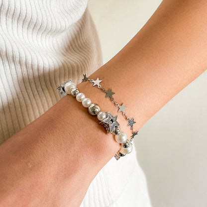 Star pendant tassel set bracelet simple and versatile magnetic heart-shaped StarBracelet bracelet