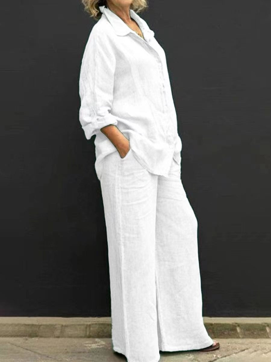 Women's Casual Shirt and Pants Set