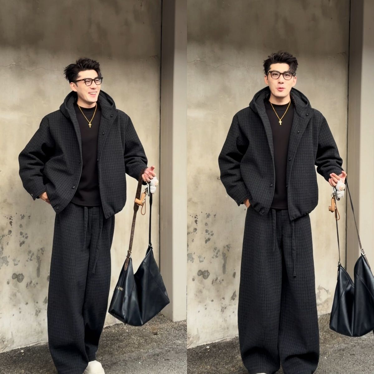 Mens Retro Casual Jacket and Pants Set