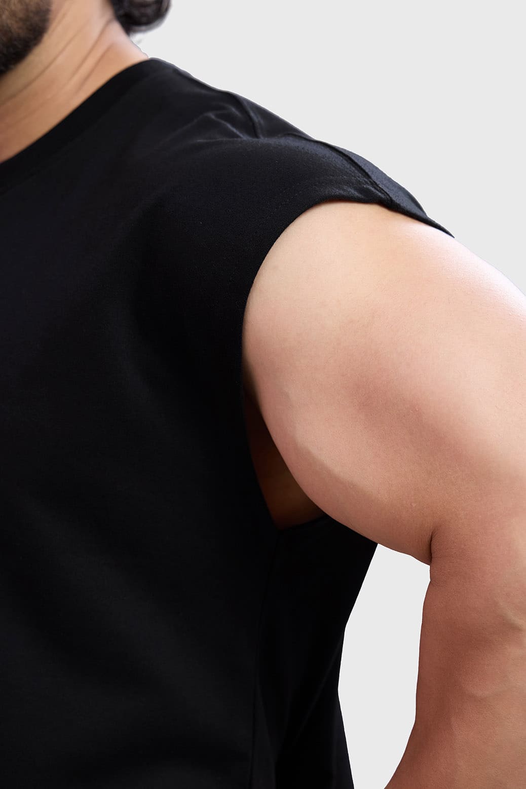 Ash Capsleeves Tank Black