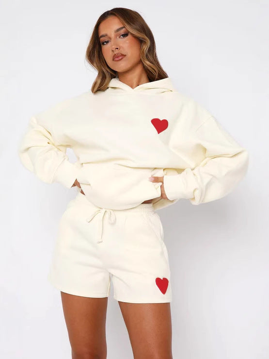 Women's Hooded Pullover Sweatshirt Set