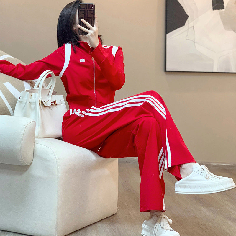 Fleece-Lined and Thickened Sportswear Set