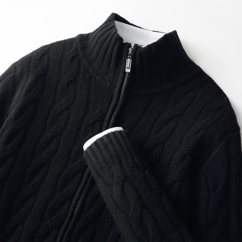 Knitted sweater coat