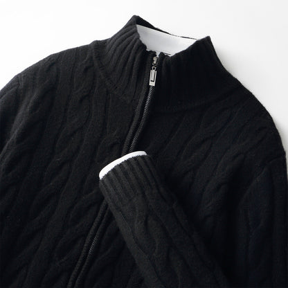 Knitted sweater coat