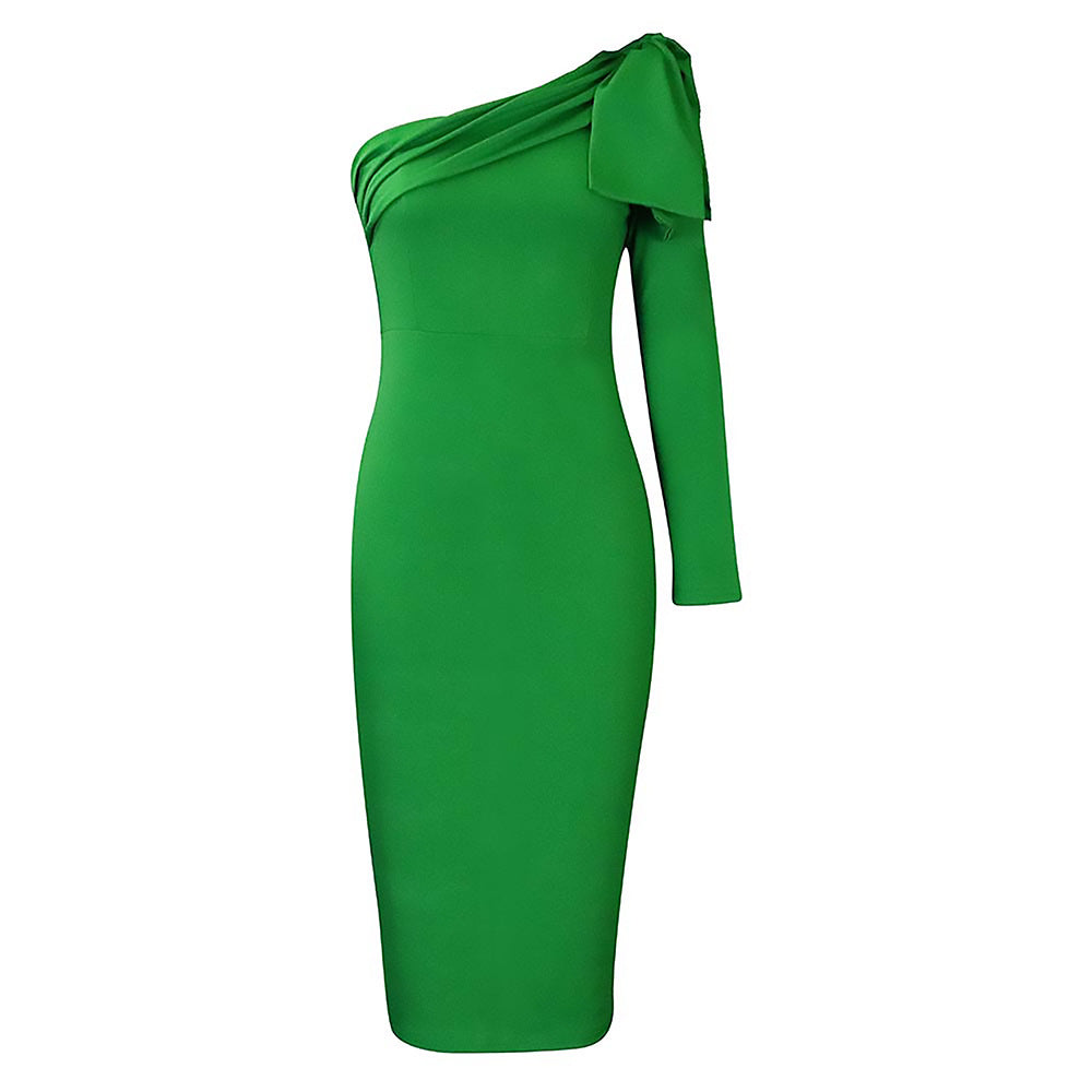 Womens Off-Shoulder Bodycon Dress