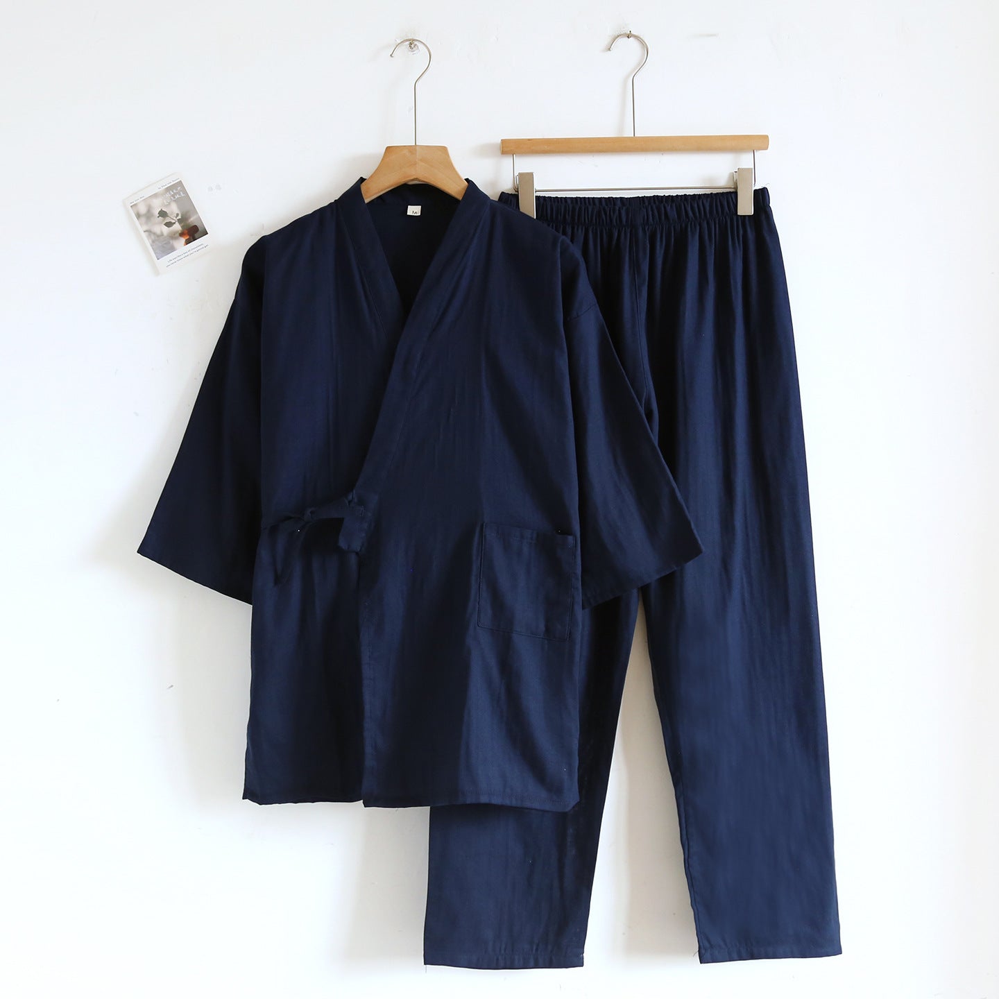 gauze tie-up loungewear set