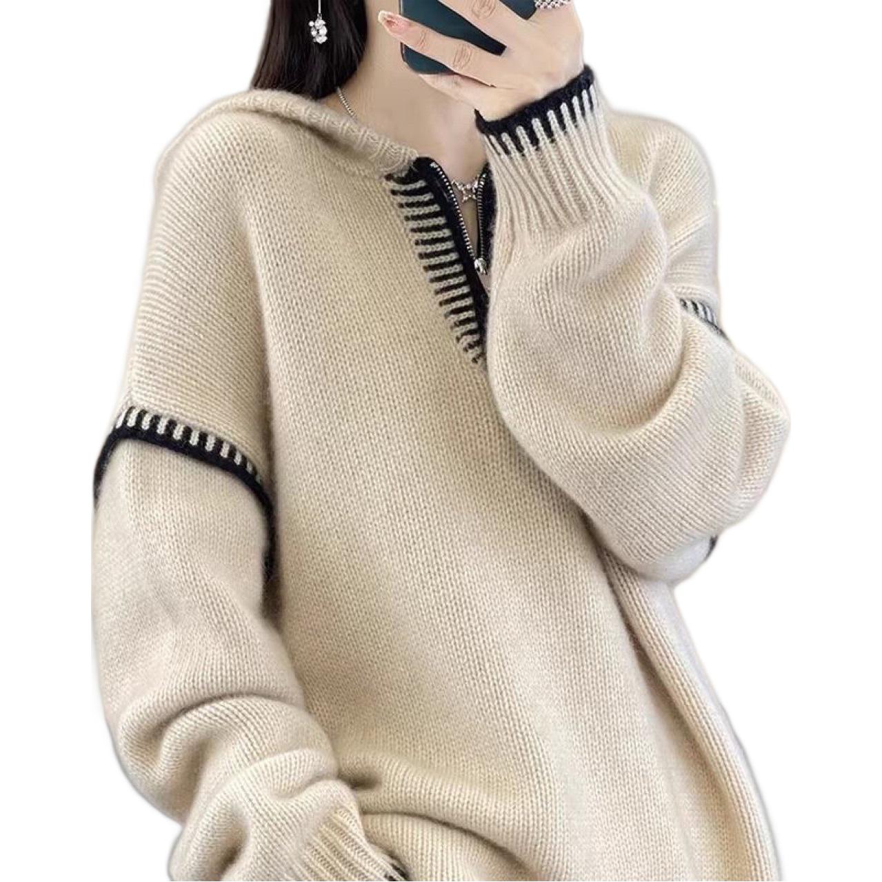 Women Hooded knitwear
