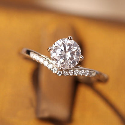 Adjustable Zirconia Wedding Ring