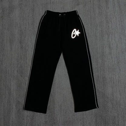 Zippered Casual Pants Set