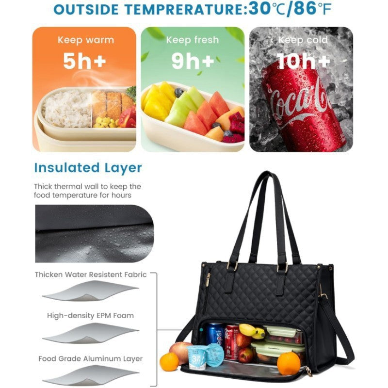 Insulated Lunch Bag with Large Capacity