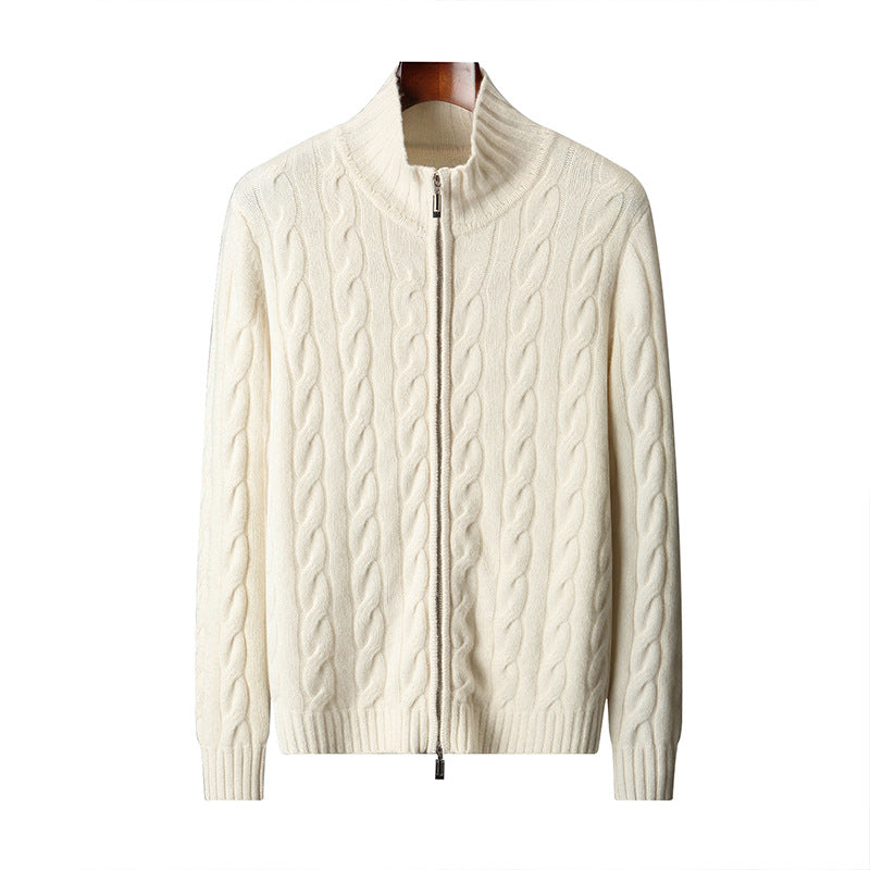 Knitted sweater coat