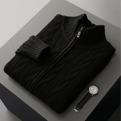Knitted sweater coat