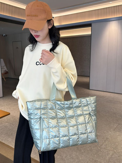 Pearlescent Two-Sided Dry-Wet Separation Tote Bag