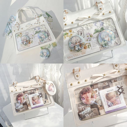 Versatile transparent crossbody pain bag