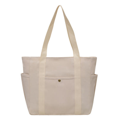 Large Capacity Canvas Tote Bag for Work and Daily Use