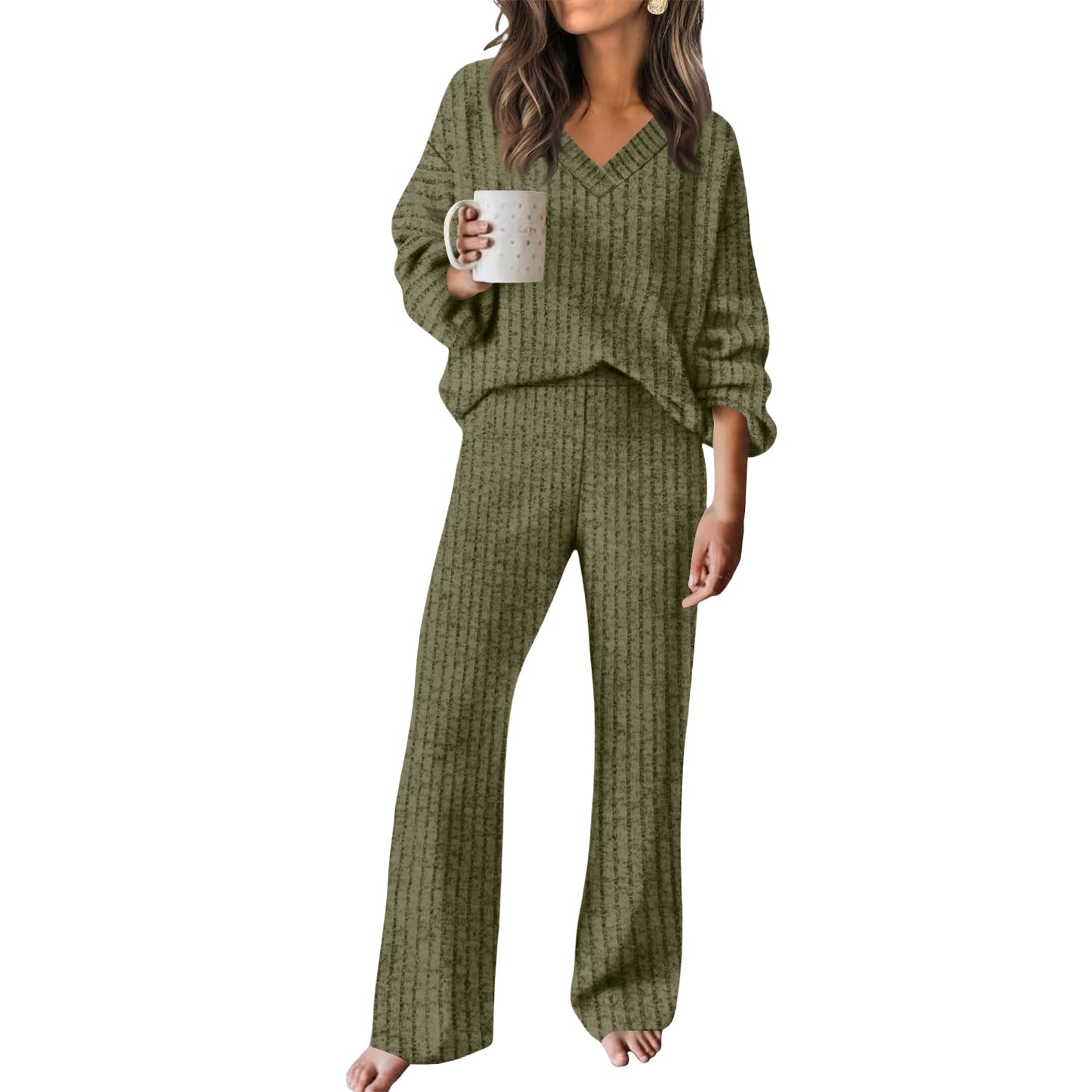 Casual Two-Piece Set with T-Shirt and Pants