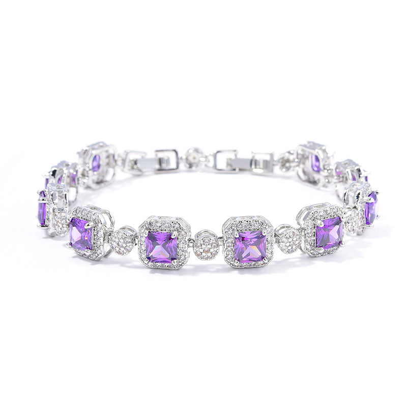 Adjustable full diamond bracelet for women