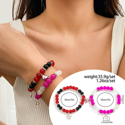 Star pendant tassel set bracelet simple and versatile magnetic heart-shaped StarBracelet bracelet