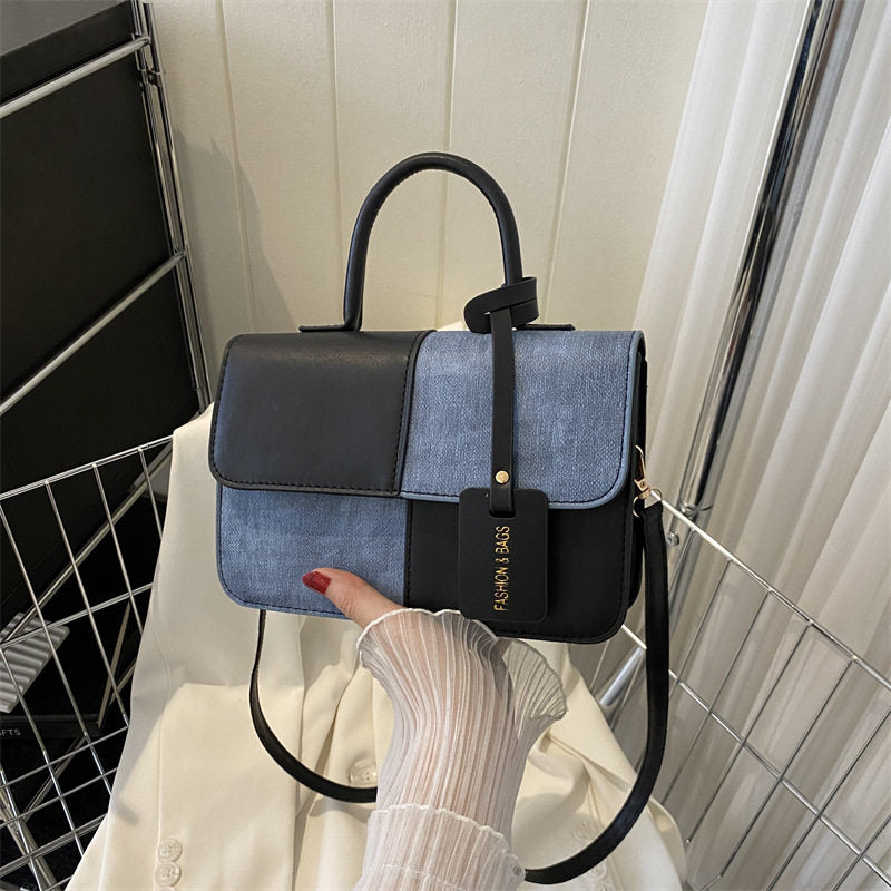 Fashionable patchwork handbag