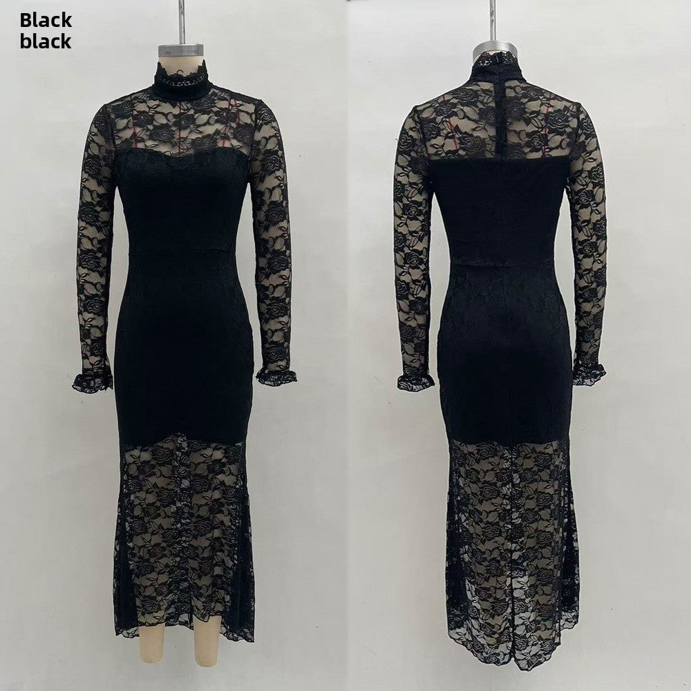 Long-Sleeve Party Dress