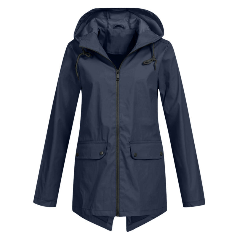 Lightweight Hooded Windproof Jacket for Women
