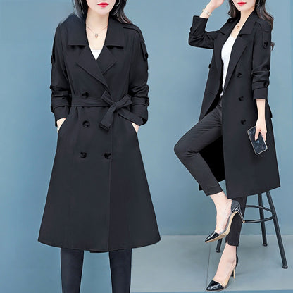 Womens Mid-Length Windbreaker Jacket