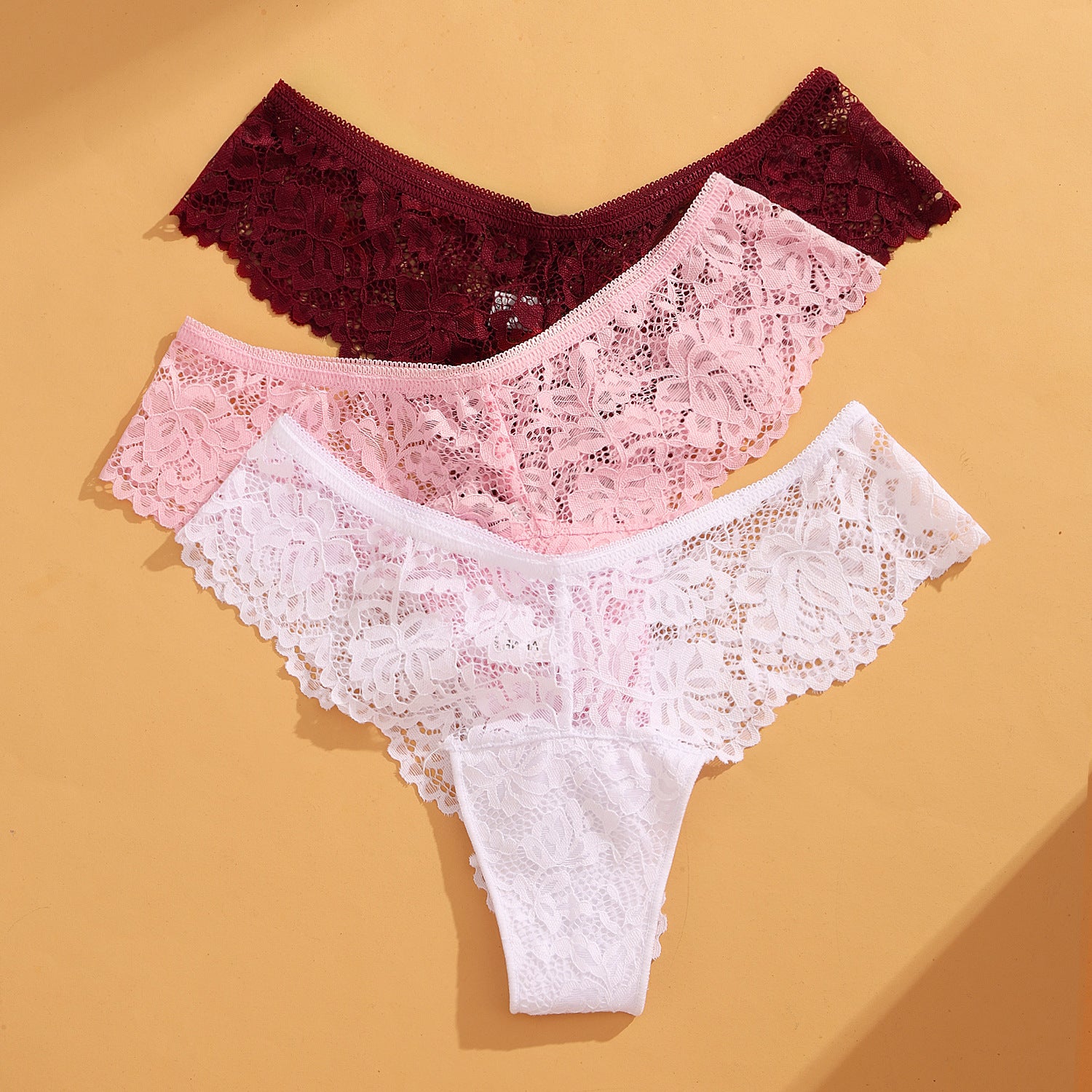 Sexy Mid-Rise Purely Alluring Lace Underwear