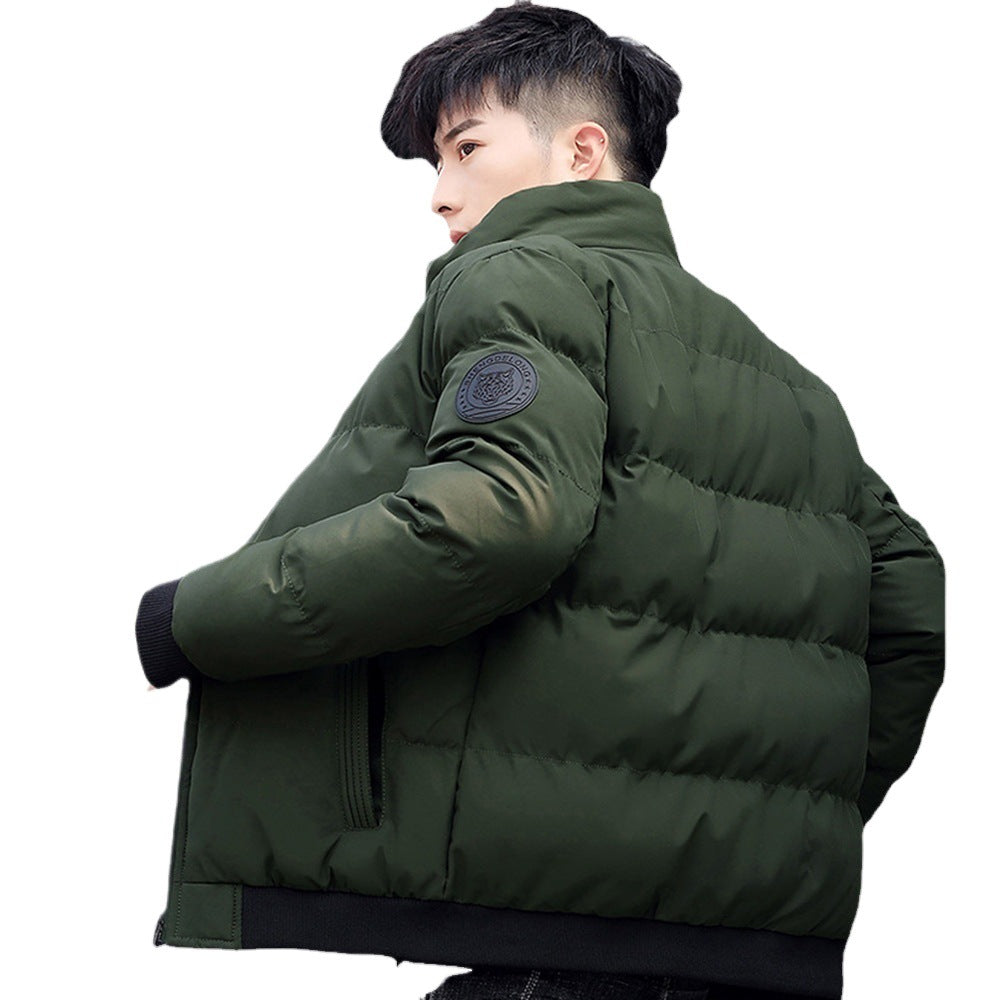Men's short-sleeved cotton coat