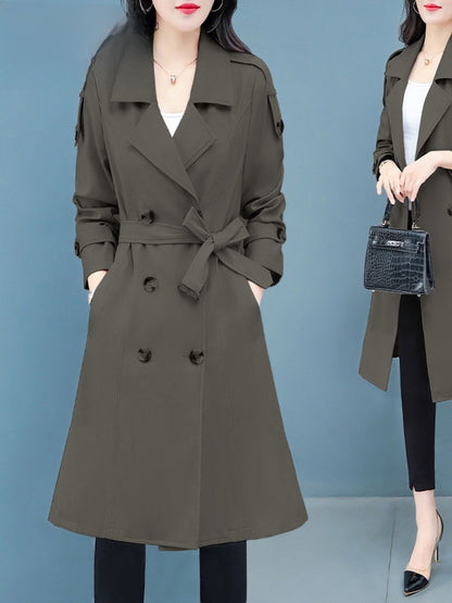 Womens Mid-Length Windbreaker Jacket