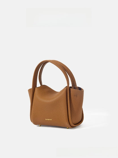 Songmont Mini Genuine Leather Bucket Bag