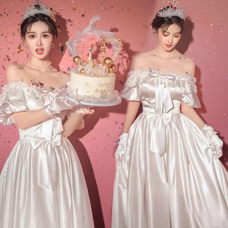 Photo Studio Spring Theme Long Dress