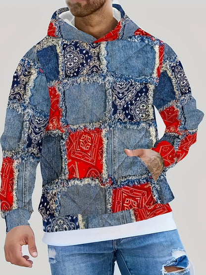 Mens Hooded Pullover Sweatshirt
