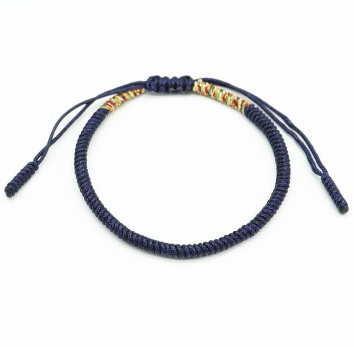 10pcs Multi Color Tibetan Buddhist Good Lucky Charm Tibetan Bracelets Handmade Knots Rope Bracelet