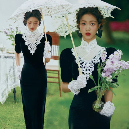 Photo Studio Spring Theme Long Dress