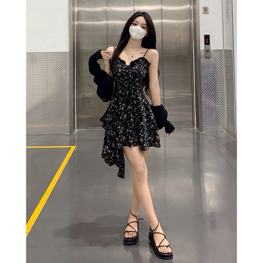 Floral Strap Slip Dress