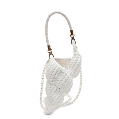 Handmade Woven Bag Women's Conch Shell Crossbody Bag