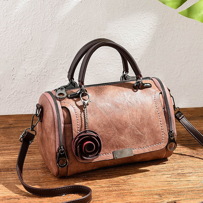 Retro Floral Pillow Shoulder Bag