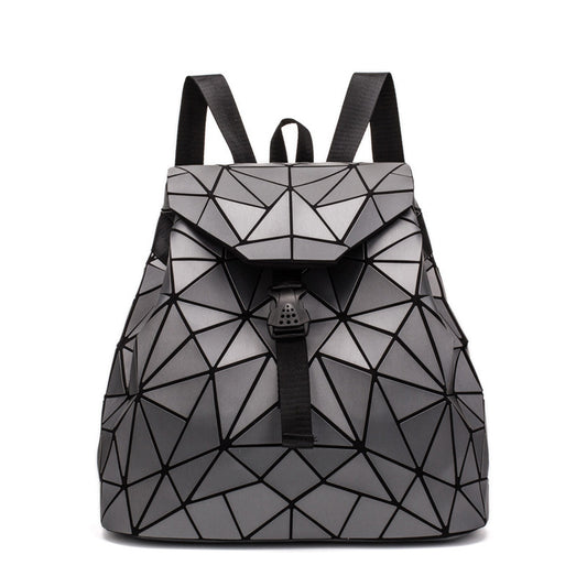matte geometric backpack