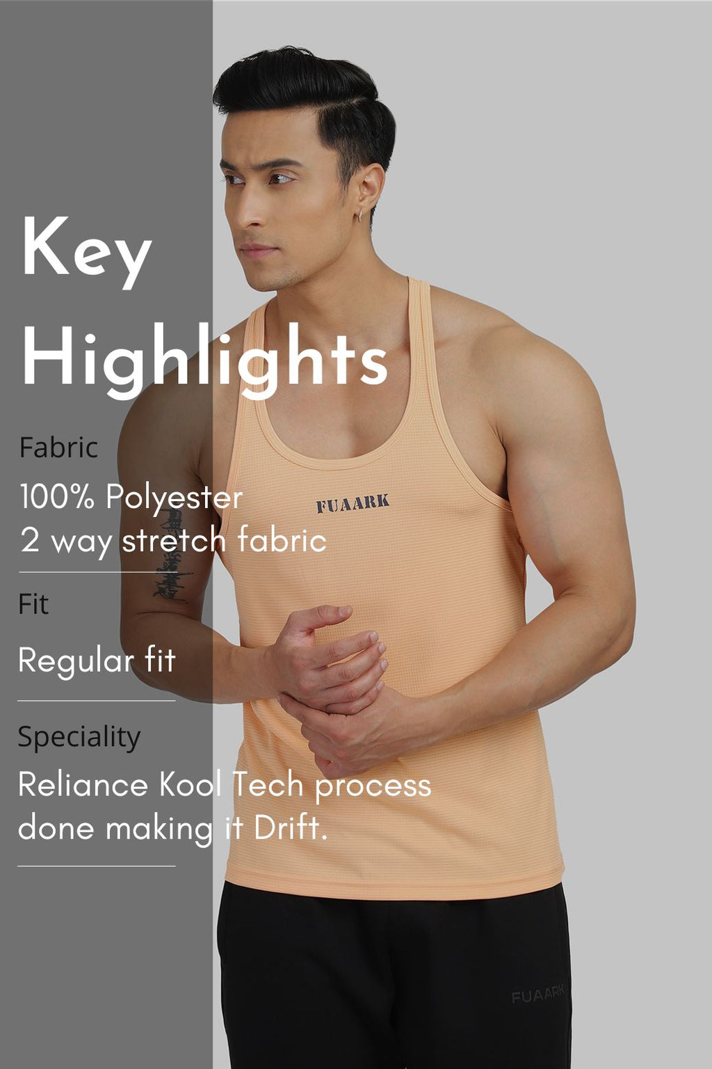 Checks Stringer Peach