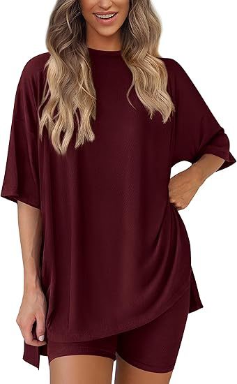 Women's Casual Short Sleeve Top and Shorts Set